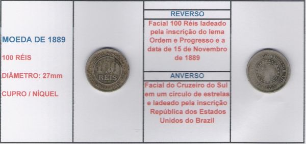 100 RÉIS DE 1889