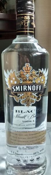 1 litro de VODKA SMIRNOFF BLACK